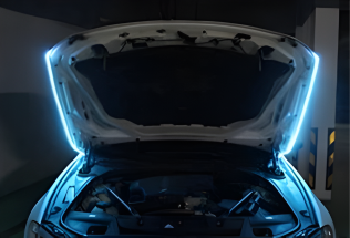 LED Daytime Running Light Scan Starting Car Hood Decorative Lights