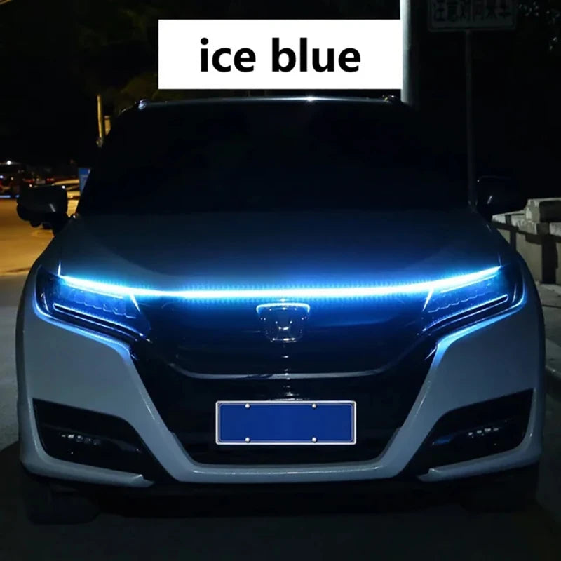 LED Daytime Running Light Scan Starting Car Hood Decorative Lights